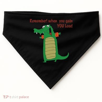 Gary The No Gain Gator USA-Made Doggie Bandana