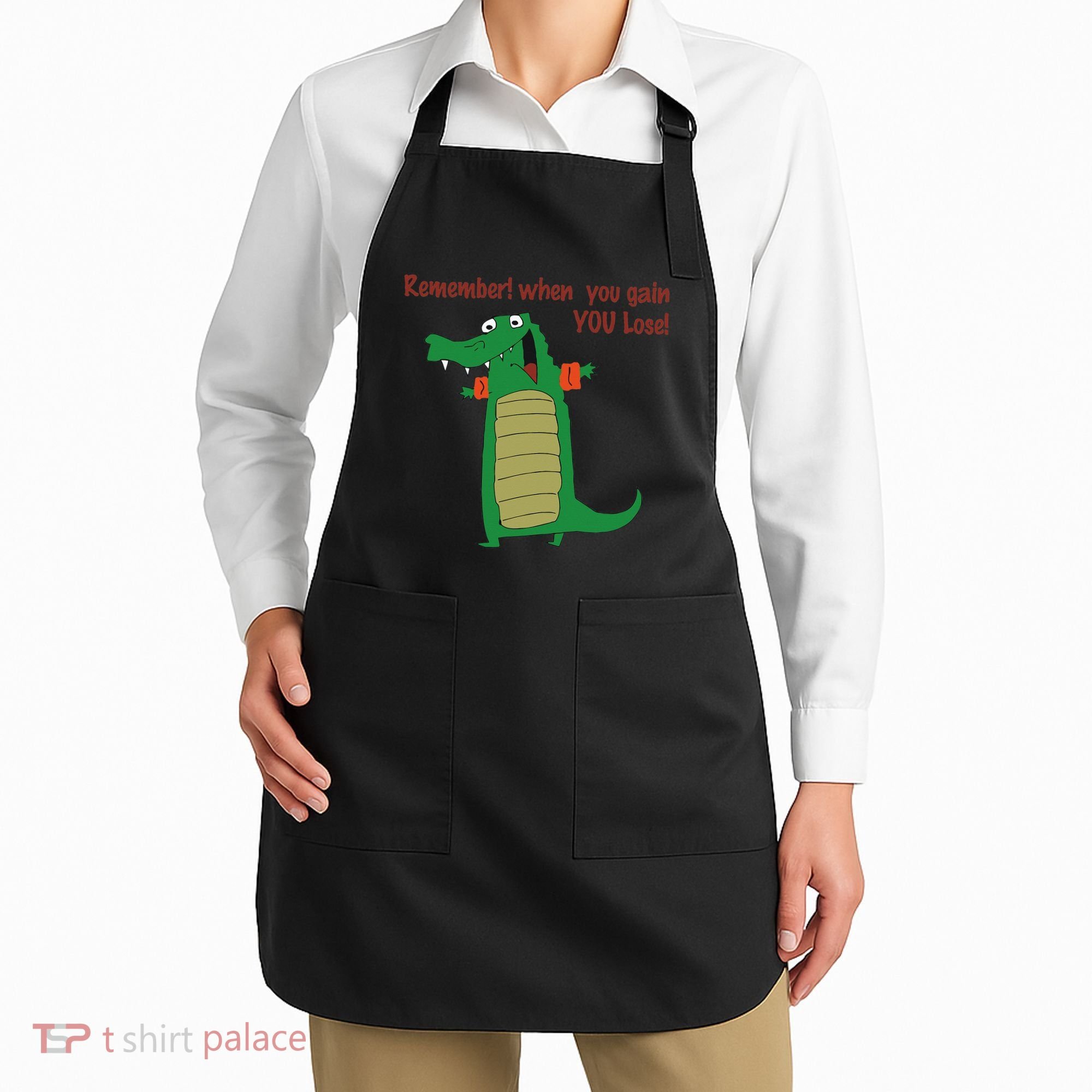 Gary The No Gain Gator Apron