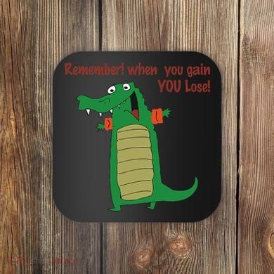 Gary The No Gain Gator Coaster