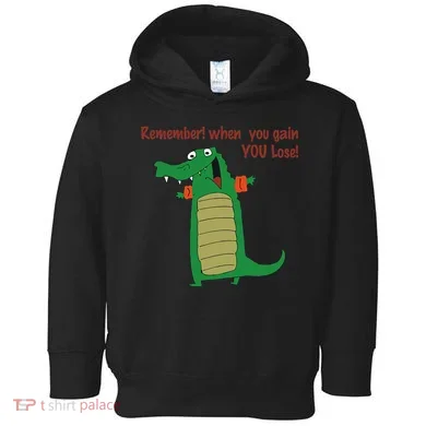 Gary The No Gain Gator Toddler Hoodie