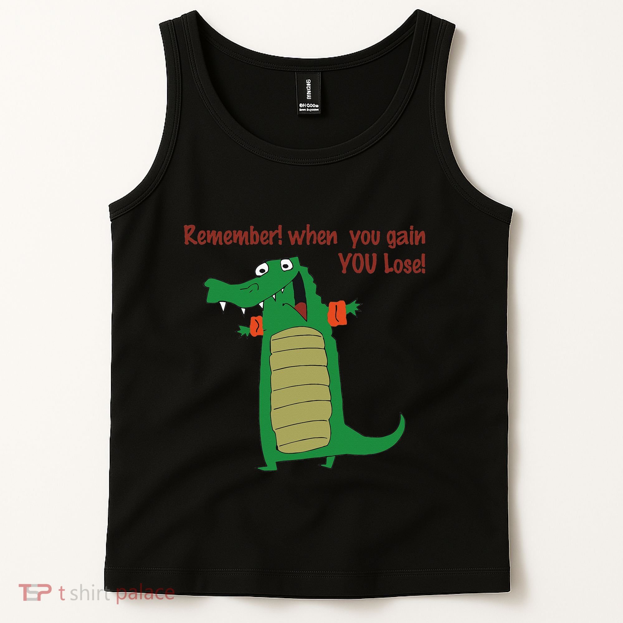 Gary The No Gain Gator Tank Top