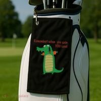 Gary The No Gain Gator Golf Towel thumb 2