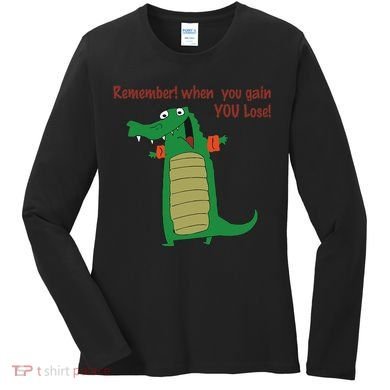 Gary The No Gain Gator Women's Long Sleeve Shirt