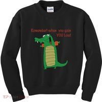 Gary The No Gain Gator Kids Sweatshirt thumb 0