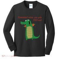 Gary The No Gain Gator Kids Long Sleeve Shirt thumb 0