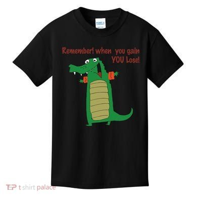 Gary The No Gain Gator Kids T-Shirt