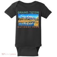 Grand Teton National Park Moose Baby Bodysuit thumb 0