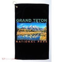 Grand Teton National Park Moose Golf Towel thumb 0