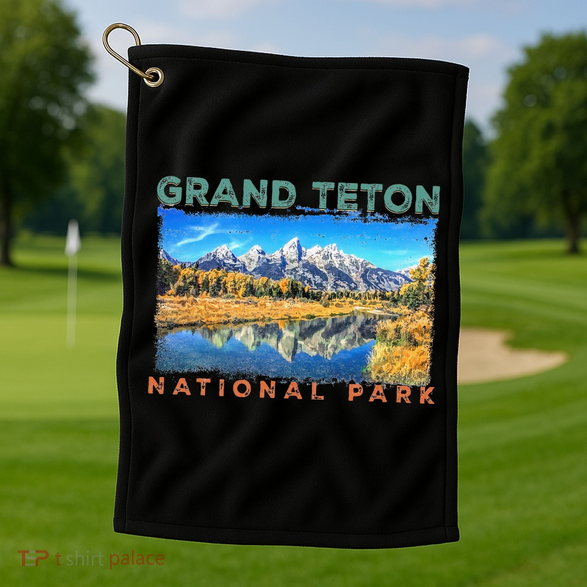 Grand Teton National Park Moose Golf Towel