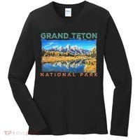 Grand Teton National Park Moose Women's Long Sleeve Shirt thumb 0