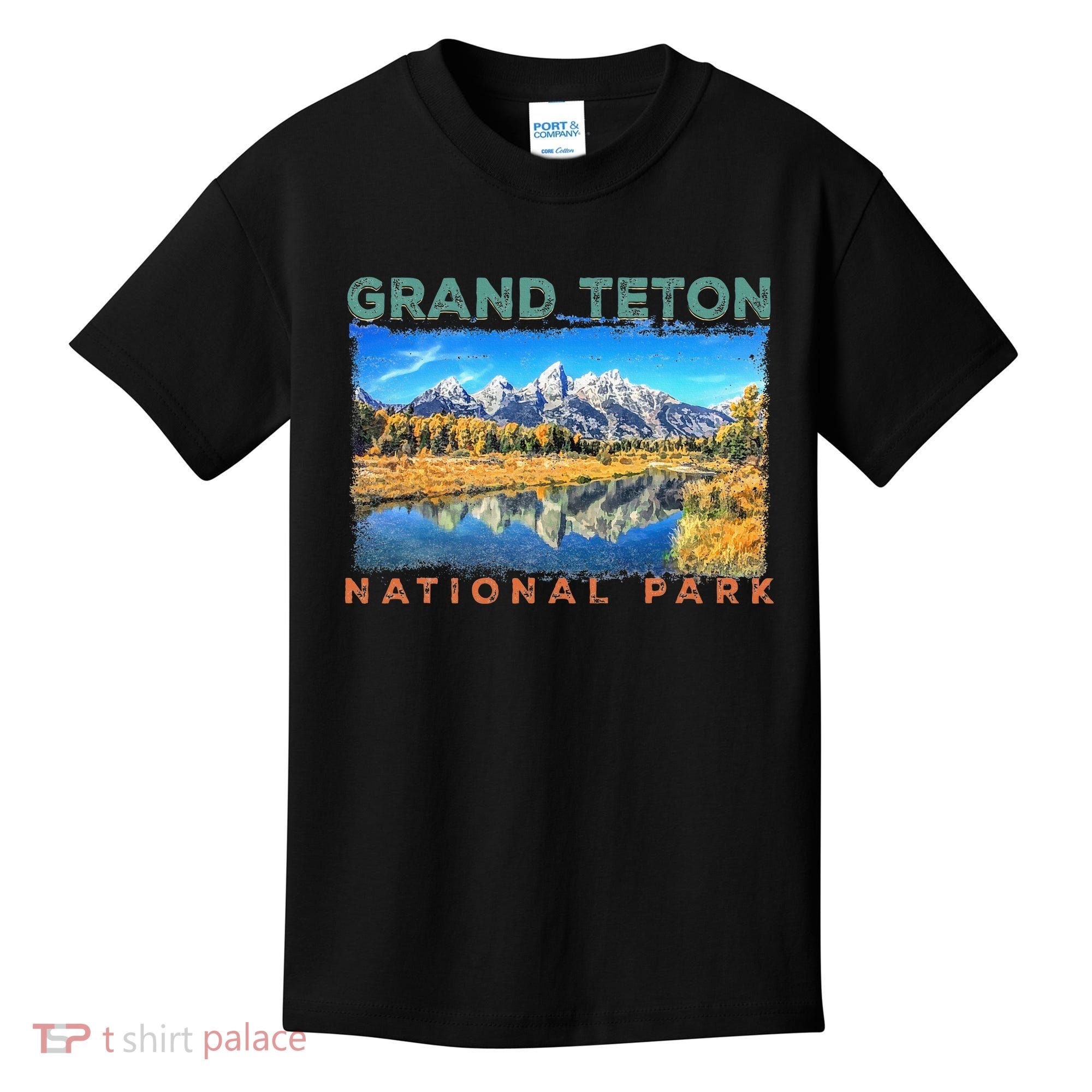 Grand Teton National Park Moose Kids T-Shirt