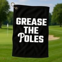 Grease The Poles Philadelphia Golf Towel thumb 1