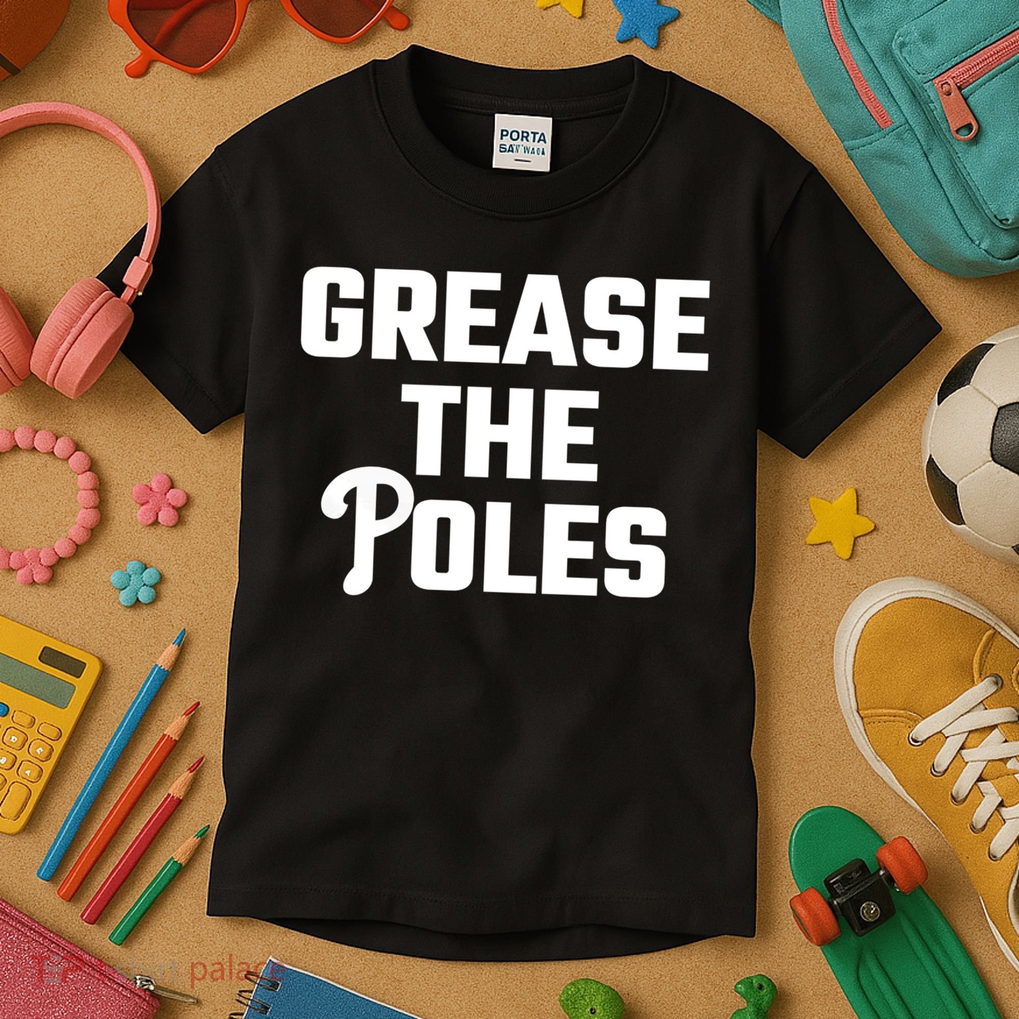 Grease The Poles Philadelphia Kids T-Shirt