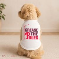 Grease The Poles Philadelphia Baseball Fan Lover Doggie Tank thumb 2