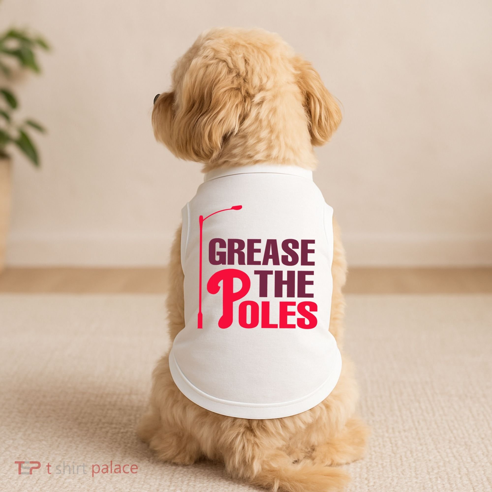 Grease The Poles Philadelphia Baseball Fan Lover Doggie Tank