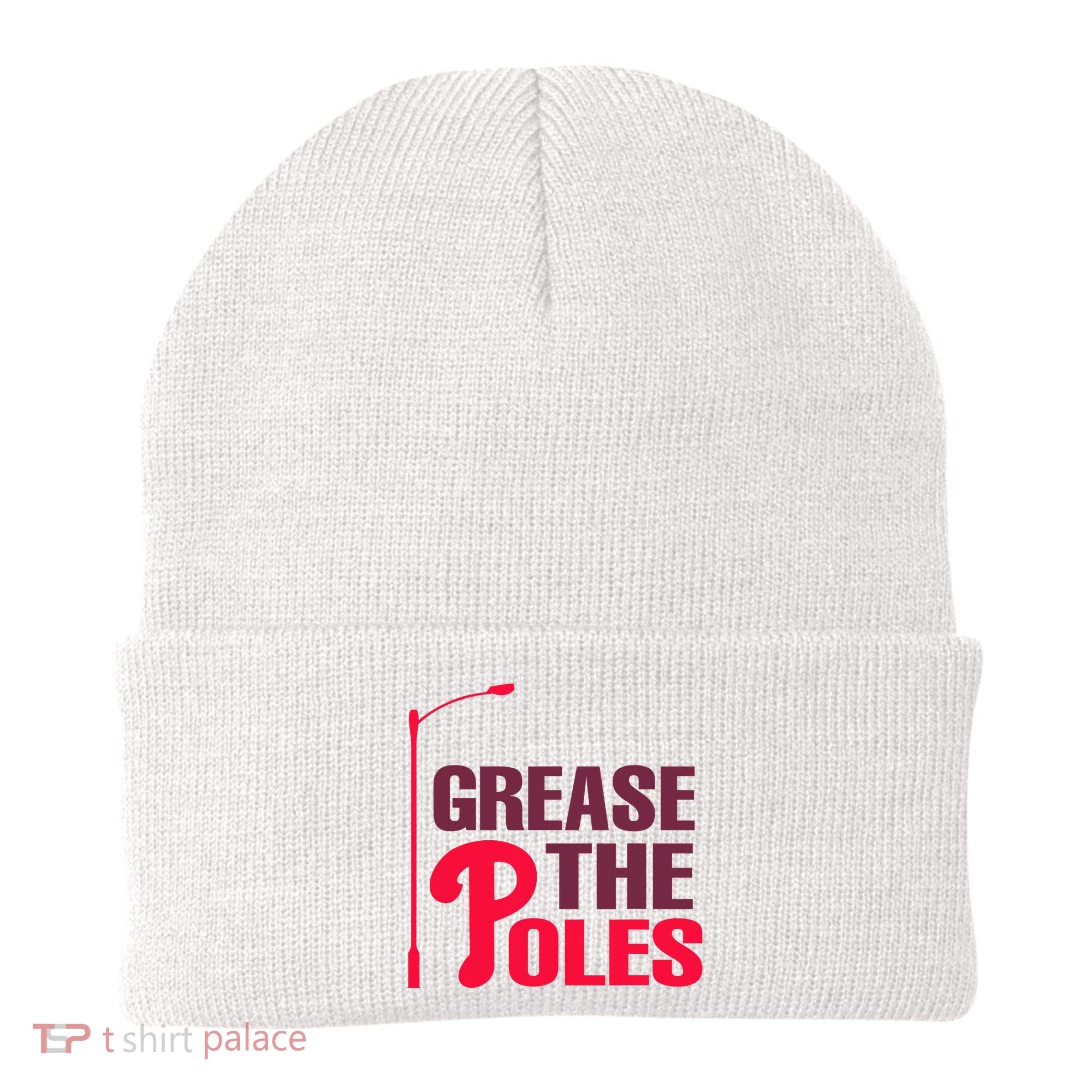 Grease The Poles Philadelphia Baseball Fan Lover Beanie