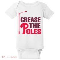 Grease The Poles Philadelphia Baseball Fan Lover Baby Bodysuit thumb 0