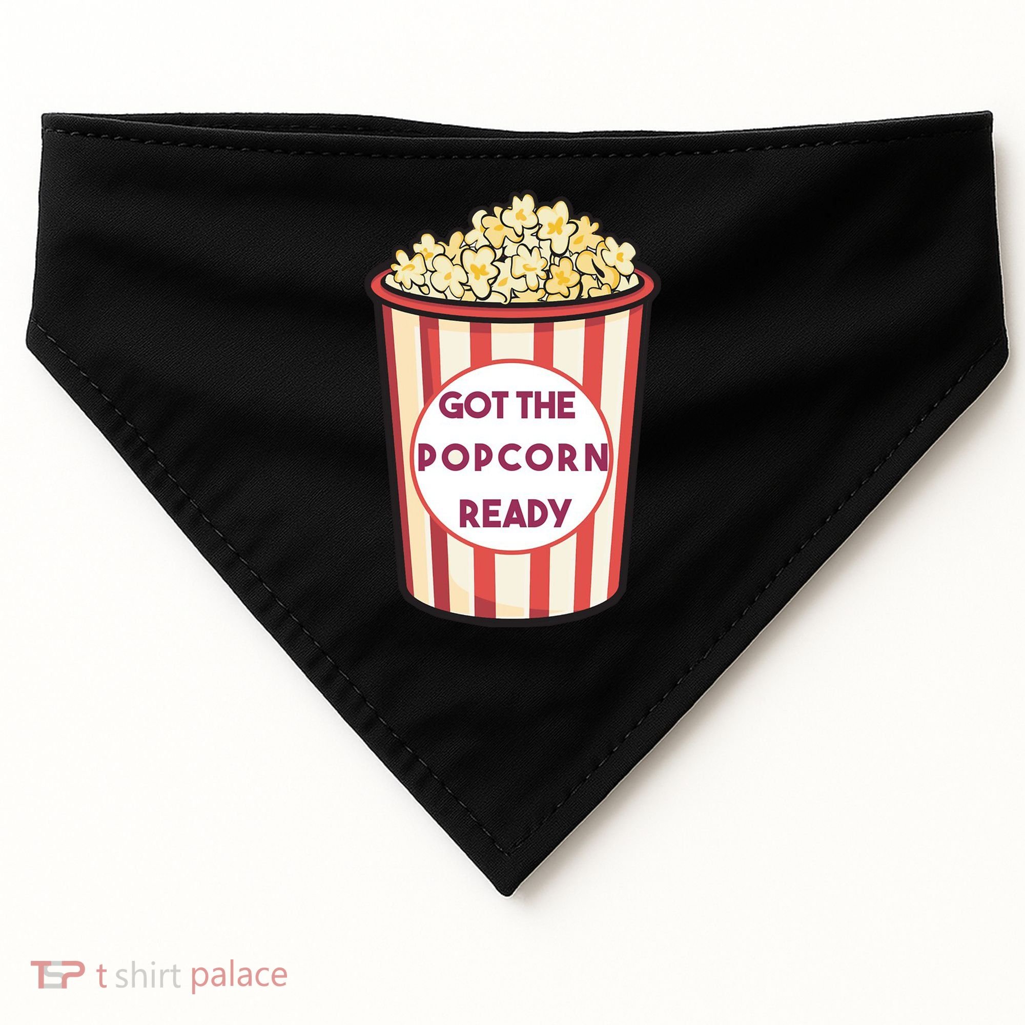 Got The Popcorn Ready Movie Night USA-Made Doggie Bandana