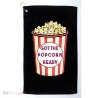 Got The Popcorn Ready Movie Night Golf Towel thumb 0