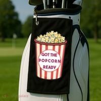 Got The Popcorn Ready Movie Night Golf Towel thumb 2