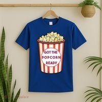 Got The Popcorn Ready Movie Night T-Shirt thumb 2