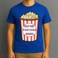 Got The Popcorn Ready Movie Night T-Shirt thumb 3