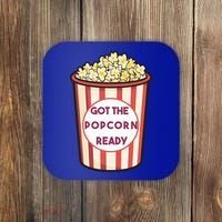 Got The Popcorn Ready Movie Night Coaster thumb 0