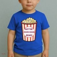 Got The Popcorn Ready Movie Night Toddler T-Shirt thumb 2