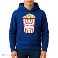 Got The Popcorn Ready Movie Night Kids Hoodie thumb 4