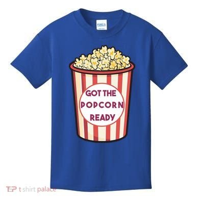 Got The Popcorn Ready Movie Night Kids T-Shirt