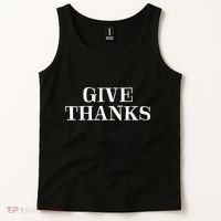 Give Thanks Positive Quote Thanksgiving Tank Top thumb 2