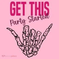 Get This Party Started Rock Skeleton Doggie Tank thumb 4