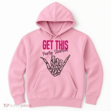 Get This Party Started Rock Skeleton Hoodie