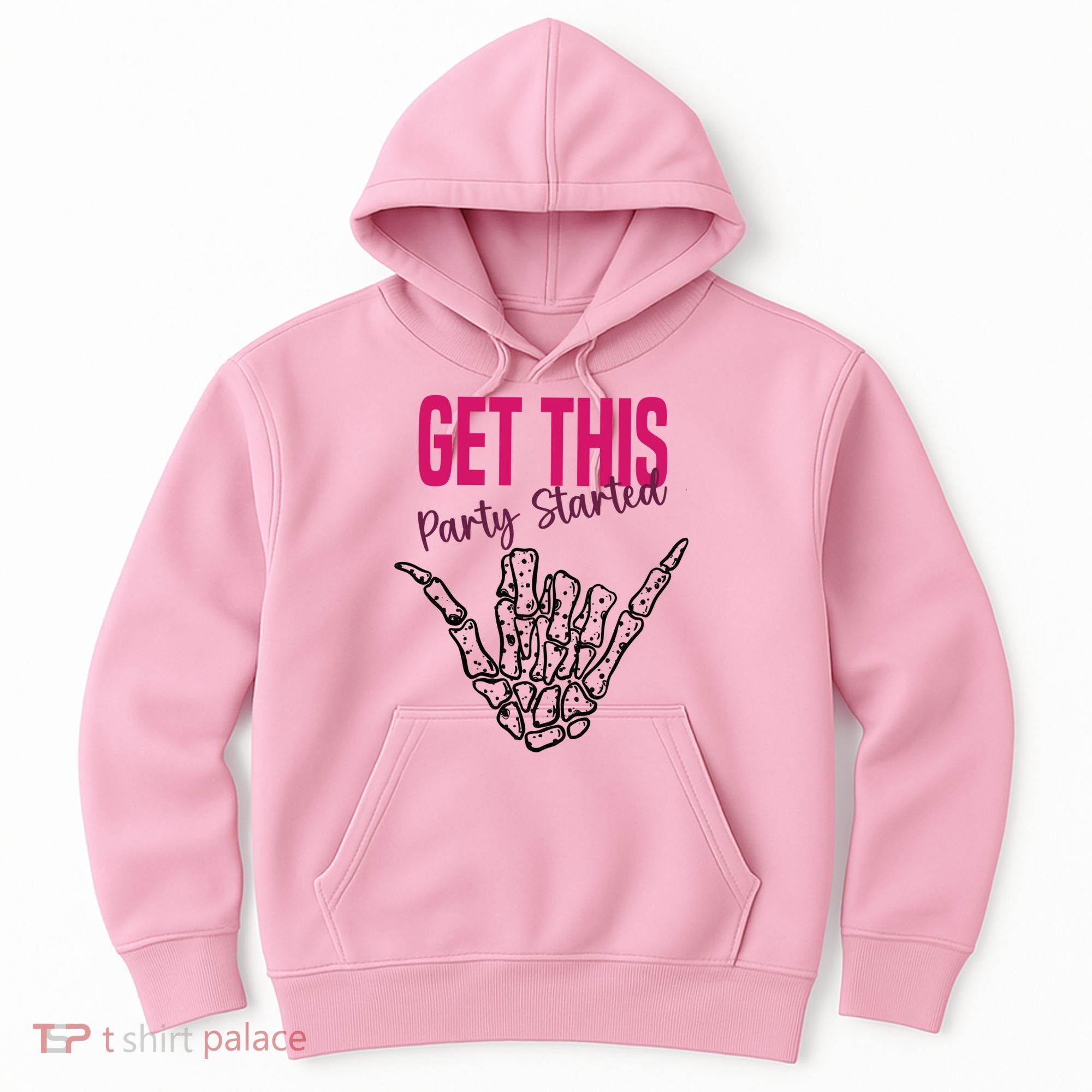 Get This Party Started Rock Skeleton Hoodie