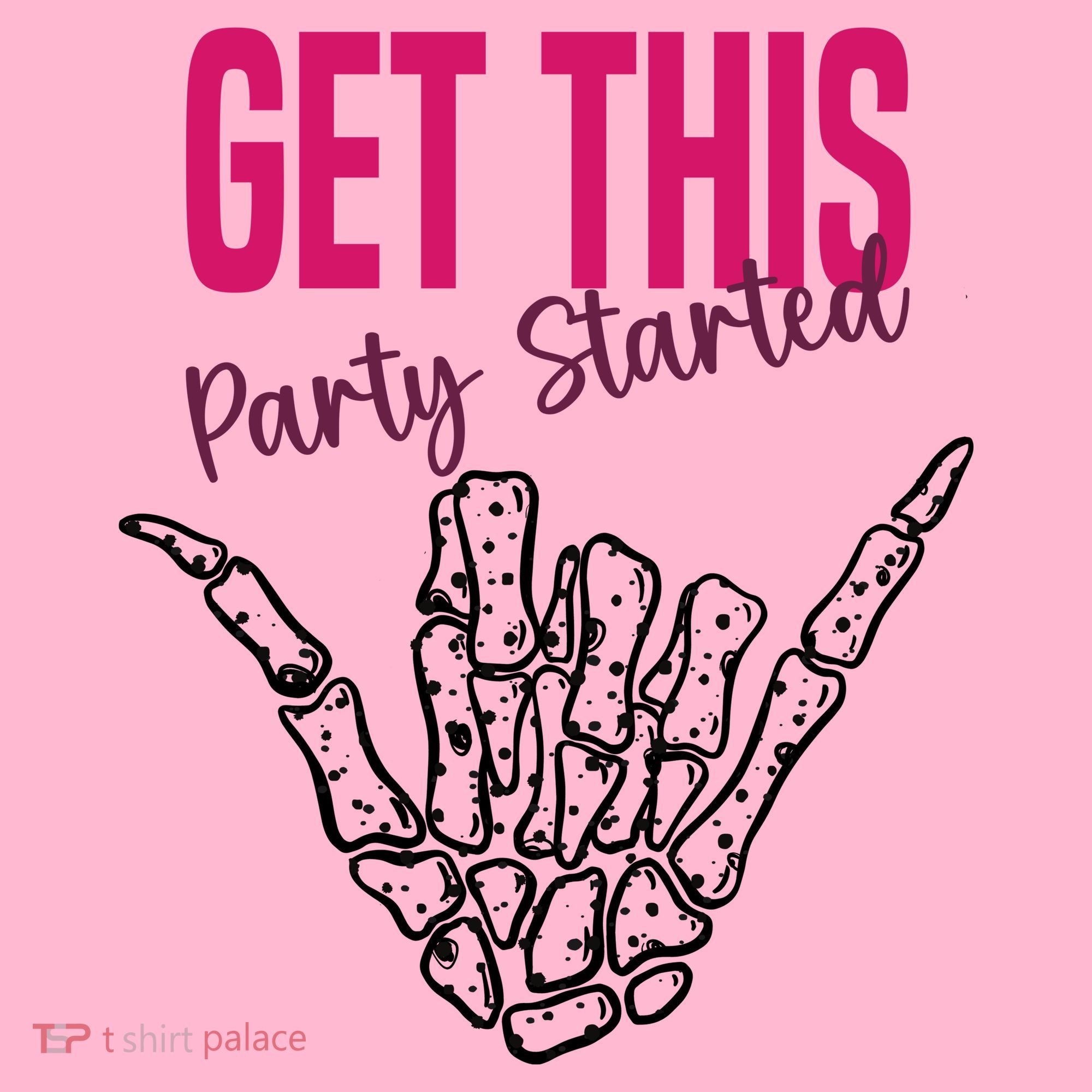 Get This Party Started Rock Skeleton Hoodie