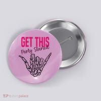 Get This Party Started Rock Skeleton Button thumb 0