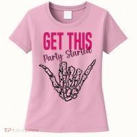 Get This Party Started Rock Skeleton Women's T-Shirt thumb 0
