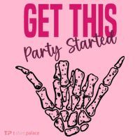 Get This Party Started Rock Skeleton Kids Hoodie thumb 5