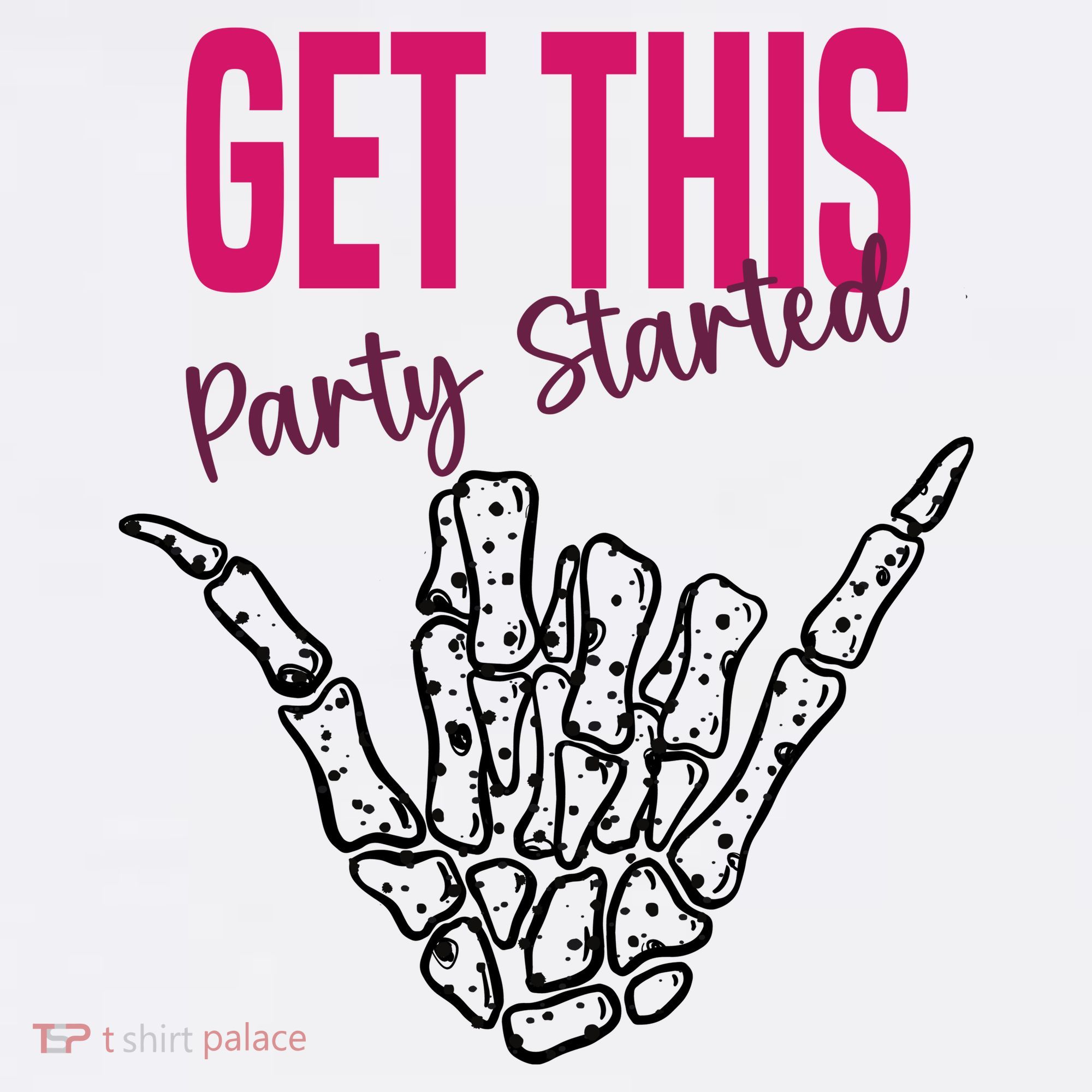 Get This Party Started Rock Skeleton Apron