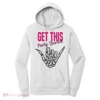 Get This Party Started Rock Skeleton Women's Hoodie thumb 0