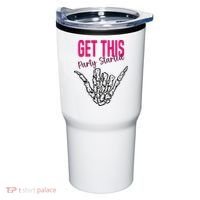Get This Party Started Rock Skeleton Tumbler thumb 0