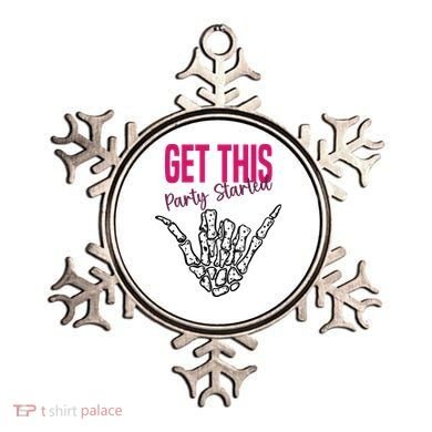 Get This Party Started Rock Skeleton Ornament