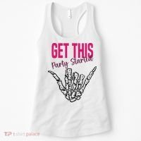 Get This Party Started Rock Skeleton Women's Tank Top thumb 0