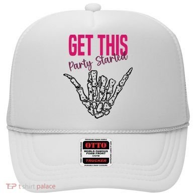 Get This Party Started Rock Skeleton Hat