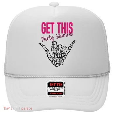 Get This Party Started Rock Skeleton Hat