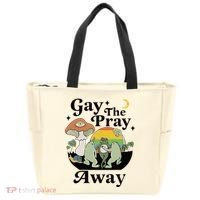 Gay The Pray Away Pride Tote Bag thumb 0