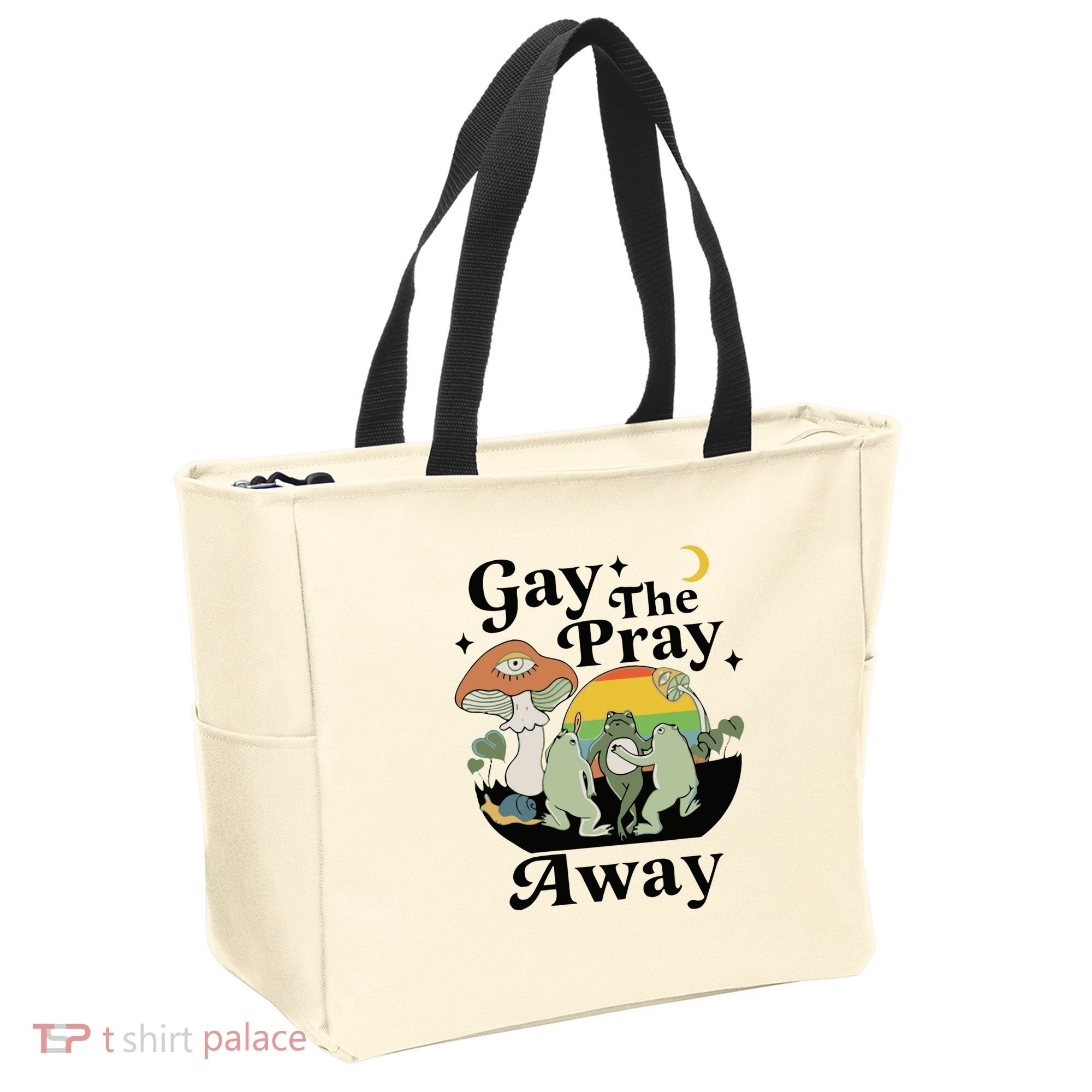 Gay The Pray Away Pride Tote Bag