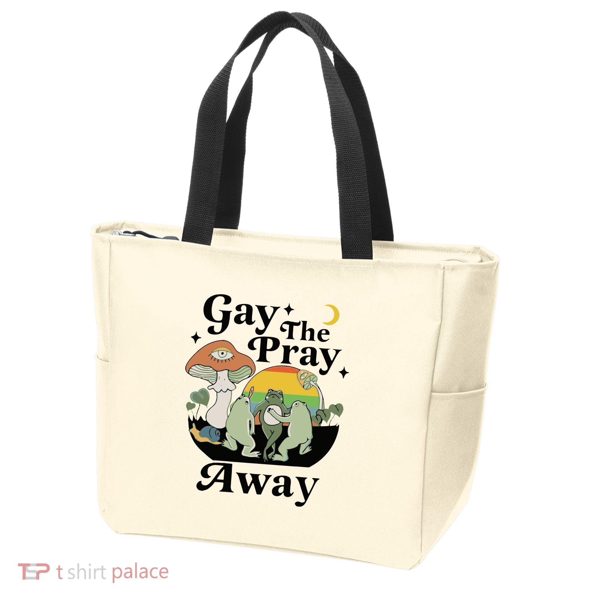 Gay The Pray Away Pride Tote Bag