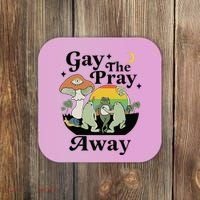 Gay The Pray Away Pride Coaster thumb 0