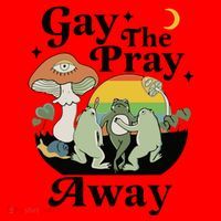 Gay The Pray Away Pride Santa Hat thumb 1
